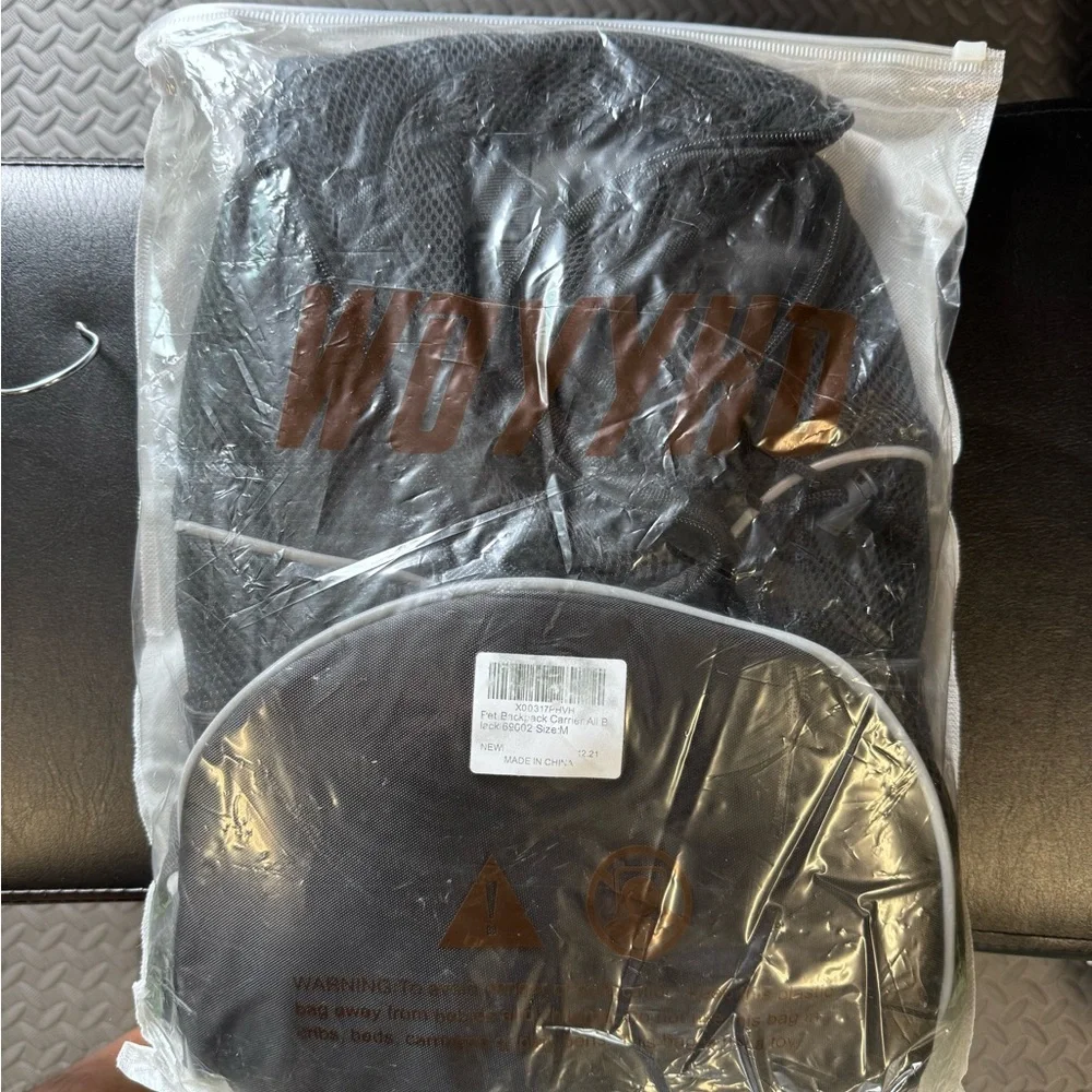 Dog Carrier Black Mesh Men's Backpack